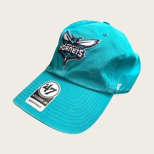 Charlotte Hornets 47 Brand Clean Up Hat Adjustable Cap Neptune